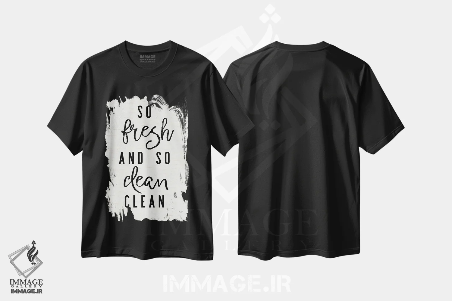 تیشرت مشکی طرح دار – تیشرت فانتزی ,این قدر تازه و تمیز اثر لوکس + می دیزاینز فروشگاه ایماژ