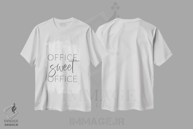 تیشرت سفید طرح دار – تیشرت تایپوگرافی ,اداره شیرین اداره اثر لوکس + می دیزاینز فروشگاه ایماژ