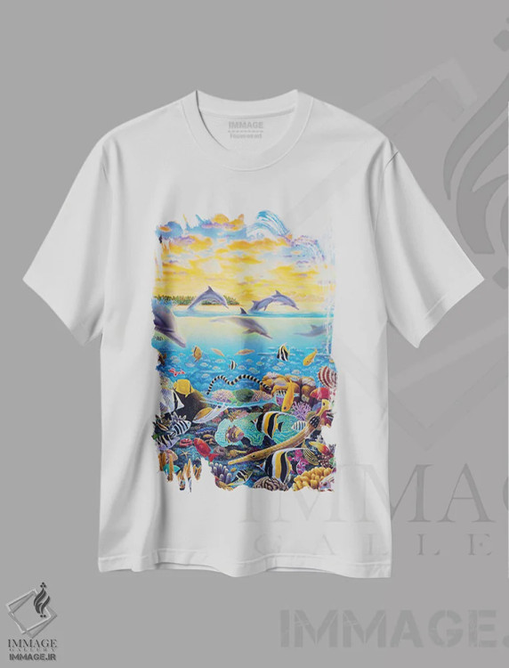 تیشرت سفید طرح دار – تیشرت طبیعت ,افسانه های تاواروآ اثر چارلز لین براگ immage.ir