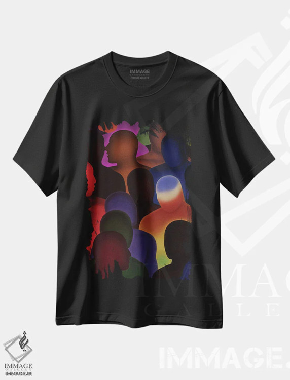 تیشرت مشکی طرح دار – تیشرت هنری ,فراتر از تصور اثر چارلز لین براگ فروشگاه ایماژ
