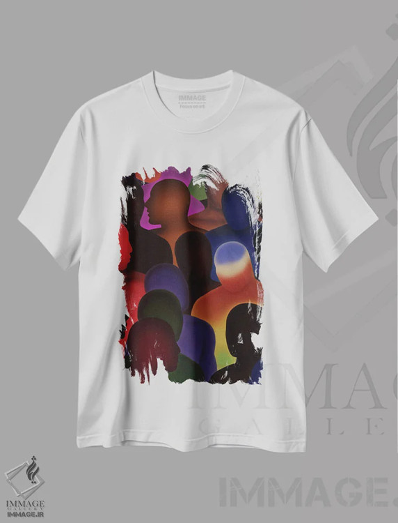 تیشرت سفید طرح دار – تیشرت هنری ,فراتر از تصور اثر چارلز لین براگ immage.ir