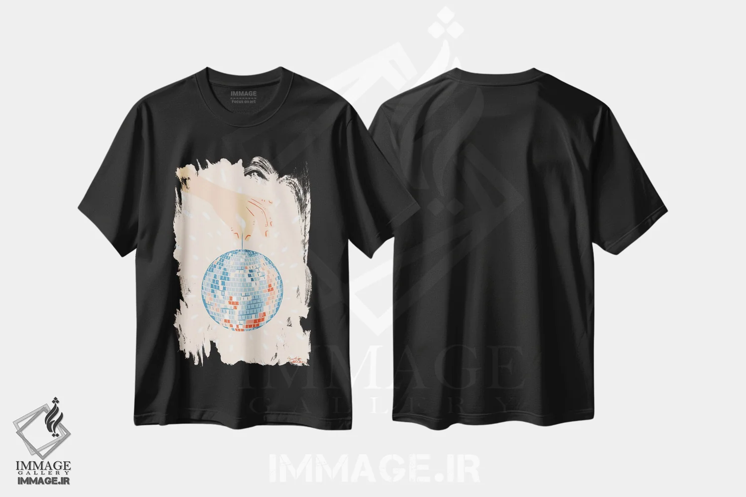 تیشرت مشکی طرح دار – تیشرت فانتزی ,مهمانی اثر لیدیا الن immage.ir