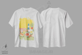 تیشرت سفید طرح دار – تیشرت فانتزی ,لیموناد اثر لیدیا الن immage.ir