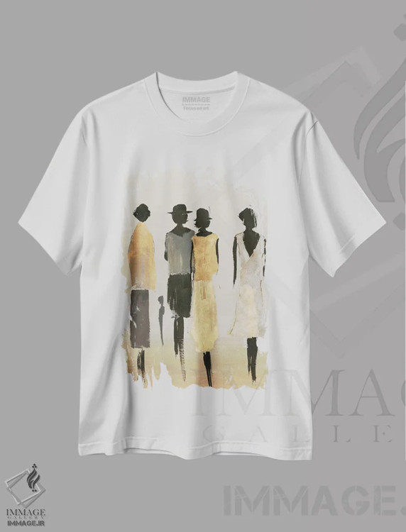 تیشرت سفید طرح دار – تیشرت مد زنانه ,بانوان شیک پوش II اثر لیلی کِی فروشگاه ایماژ