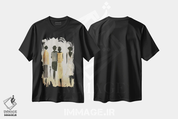 تیشرت مشکی طرح دار – تیشرت مد زنانه ,بانوان شیک پوش II اثر لیلی کِی immage.ir
