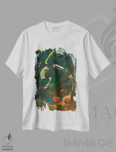 تیشرت سفید طرح دار – تیشرت هنری ,رقص اثر لیدیا لی فروشگاه ایماژ