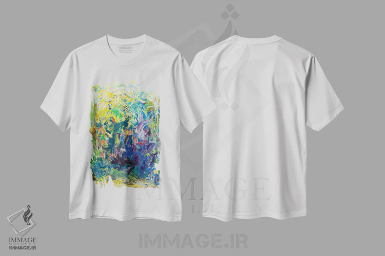 تیشرت سفید طرح دار – تیشرت فضایی ,سال های نوری اثر لیدیا لی immage.ir