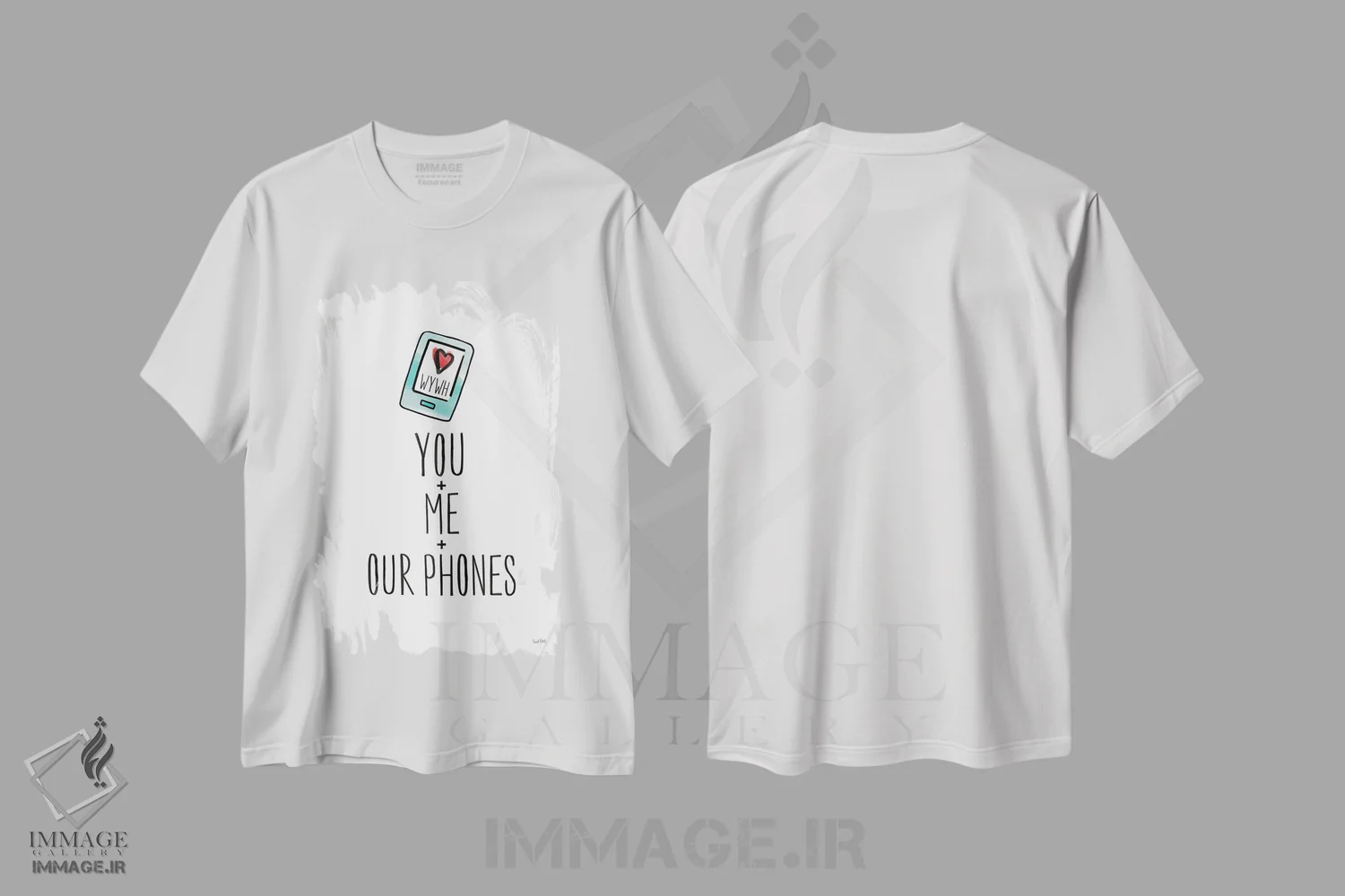 تیشرت سفید طرح دار – تیشرت ولنتاین ,ولنتاین یازدهم اثر لیا یورک immage.ir