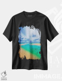 تیشرت مشکی طرح دار – تیشرت طبیعت ,رویاهای زمردین اثر لیزی دیویس immage.ir