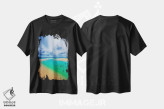 تیشرت مشکی طرح دار – تیشرت طبیعت ,رویاهای زمردین اثر لیزی دیویس immage.ir