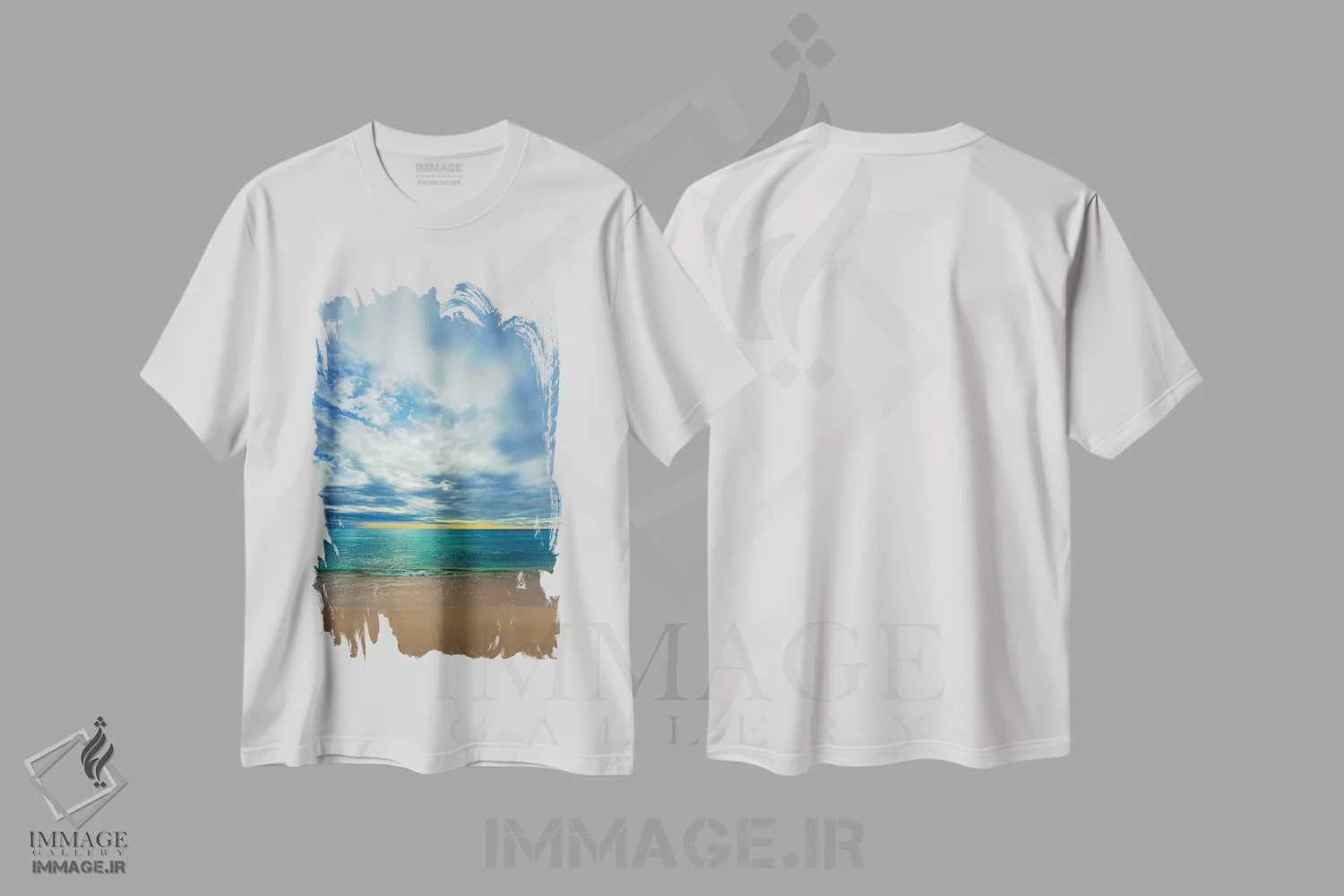 تیشرت سفید طرح دار – تیشرت طبیعت ,بارقه امید اثر لیزی دیویس immage.ir