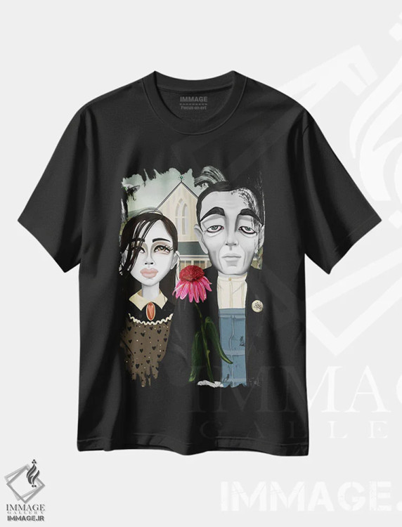 تیشرت مشکی طرح دار – تیشرت فانتزی ,انتقال ها اثر لیزی فالکون immage.ir