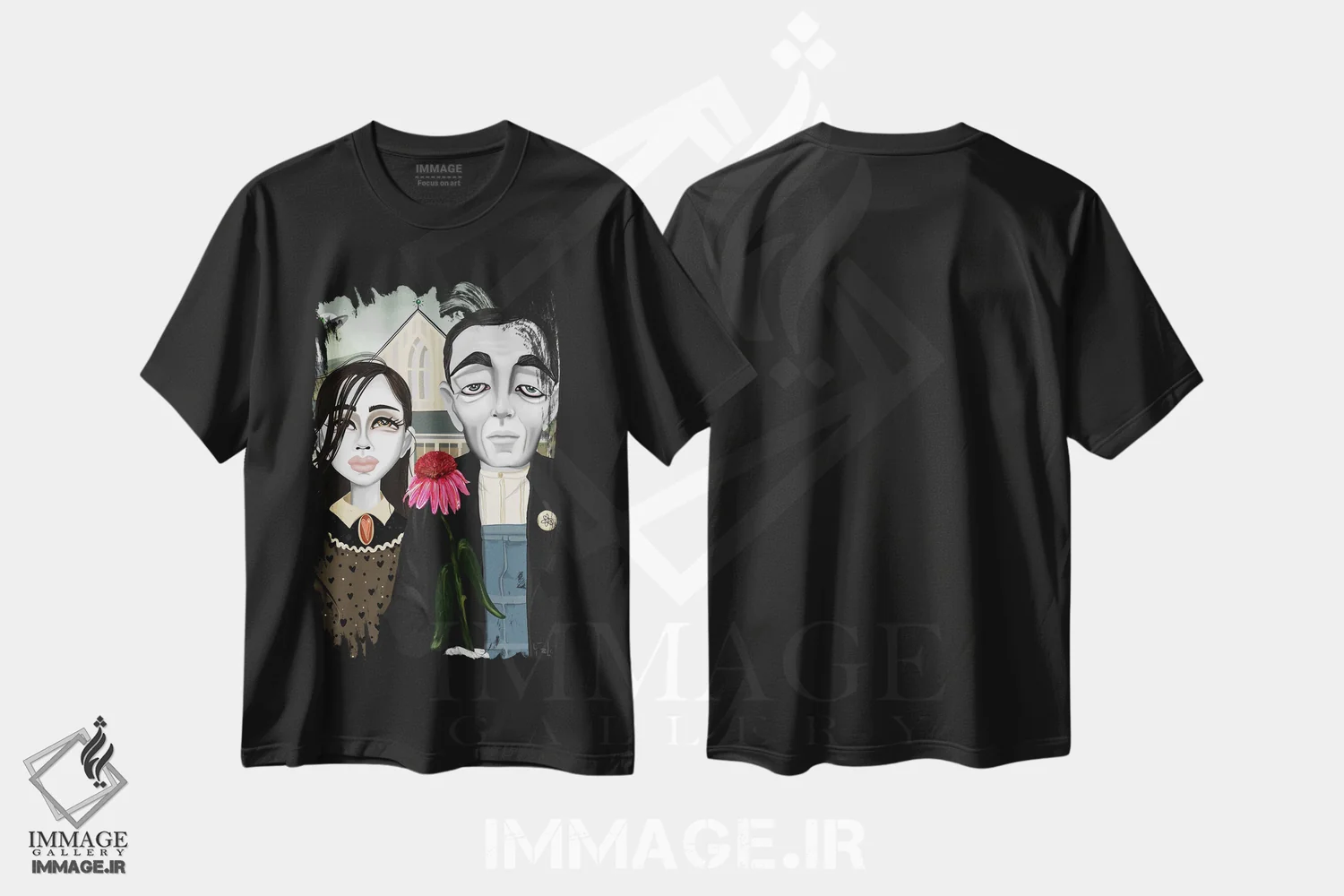 تیشرت مشکی طرح دار – تیشرت فانتزی ,انتقال ها اثر لیزی فالکون immage.ir