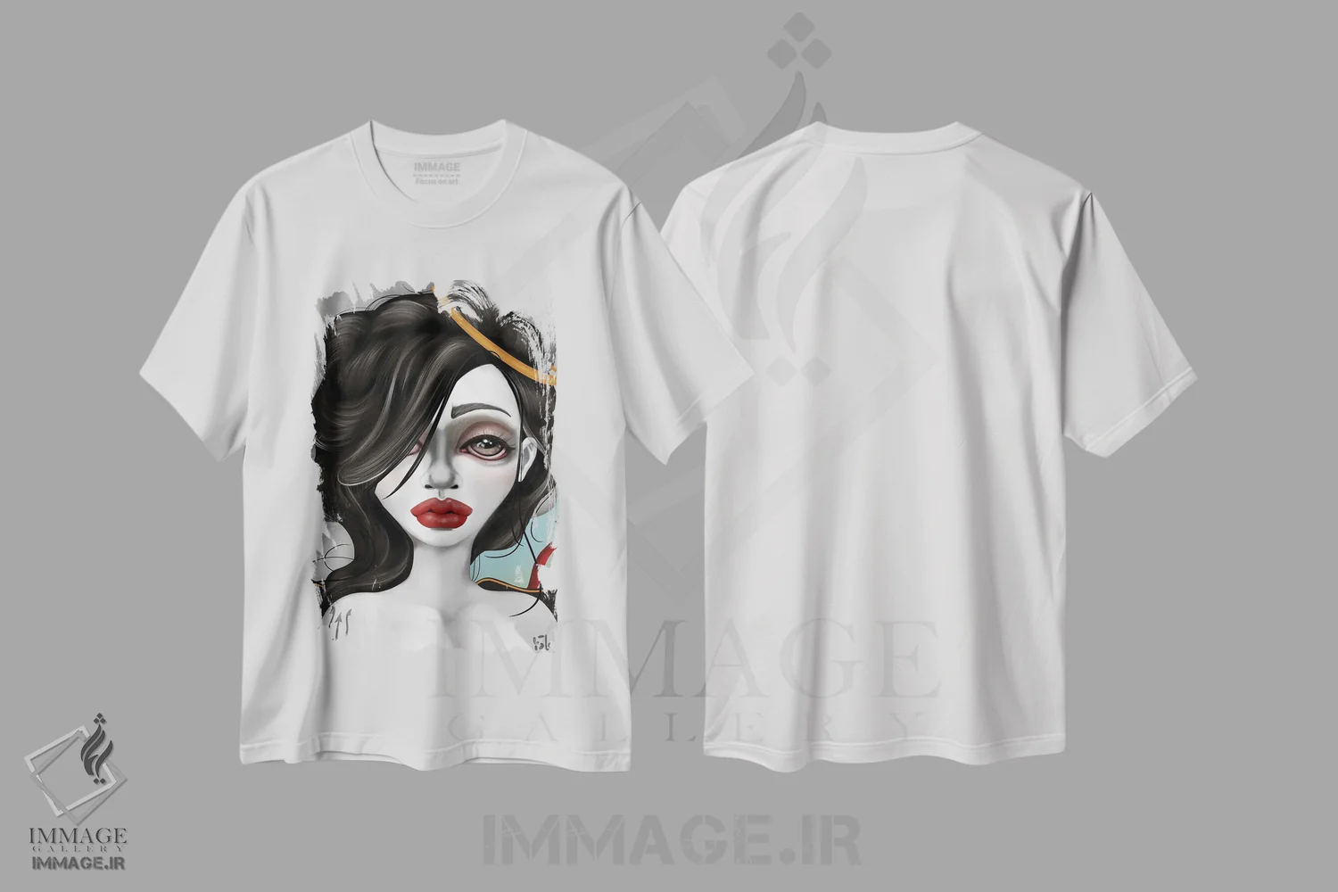 تیشرت سفید طرح دار – تیشرت فرشته ,فرشته اثر لیزی فالکون immage.ir