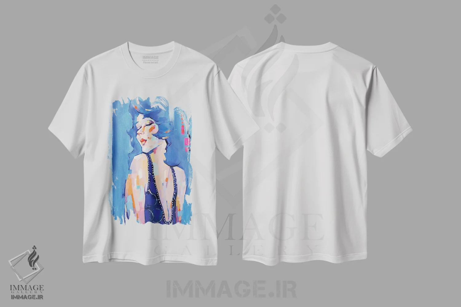 تیشرت سفید طرح دار – تیشرت موسیقی ,ژیمنوپدی اثر لی ژو فروشگاه ایماژ