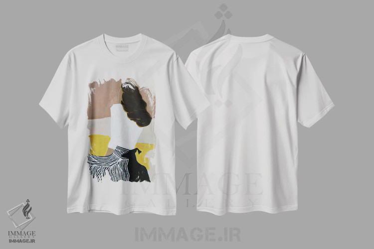 تیشرت سفید طرح دار – تیشرت هنری ,تنهایی اثر لی ژو immage.ir