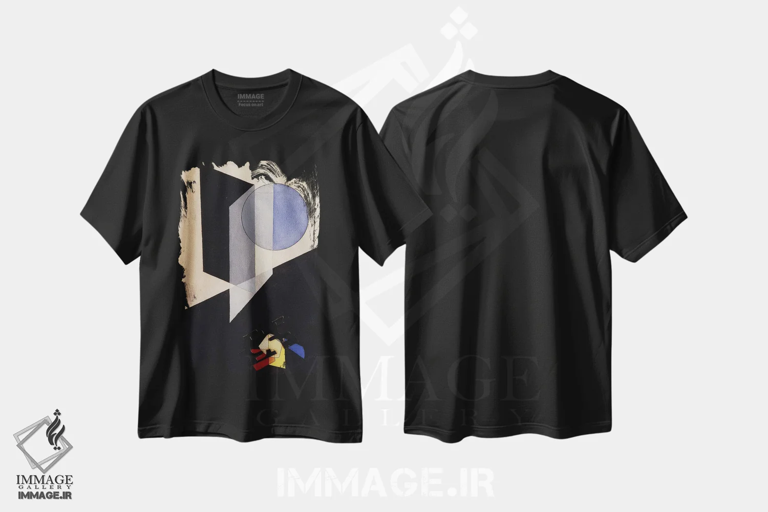 تیشرت مشکی طرح دار – تیشرت مدرن ,بدون عنوان، اثر لازلو موهولی-ناگی فروشگاه ایماژ
