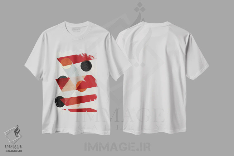 تیشرت سفید طرح دار – تیشرت مدرن ,نقاشی گالالیت، اثر لازلو موهولی-ناگی فروشگاه ایماژ