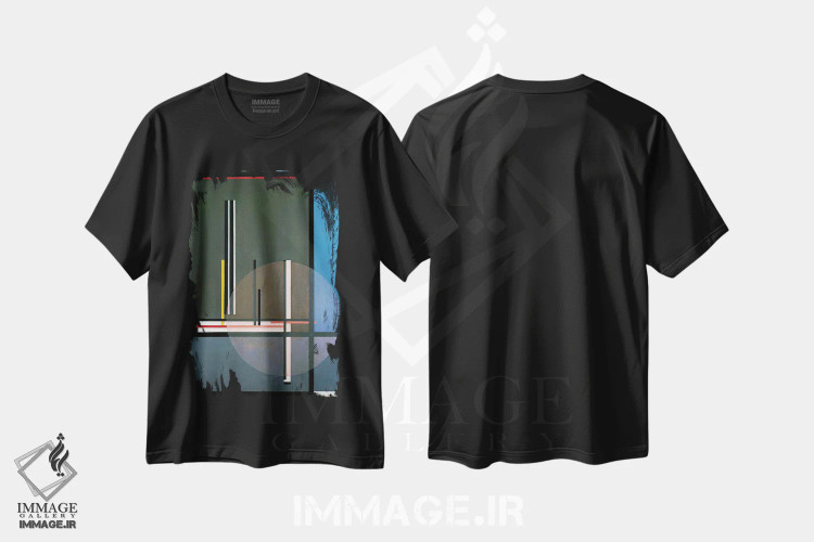 تیشرت مشکی طرح دار – تیشرت مدرن ,اِل آی اس، اثر لازلو موهولی-ناگی immage.ir