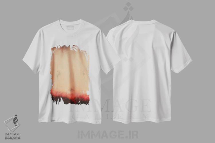 تیشرت سفید طرح دار – تیشرت هنری ,پایان را می دانم اثر لوکاش اولک immage.ir