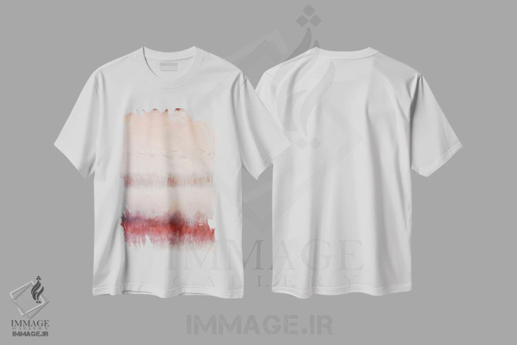 تیشرت سفید طرح دار – تیشرت هنری ,بوسه ای پیش از مرگ اثر لوکاش اولک فروشگاه ایماژ
