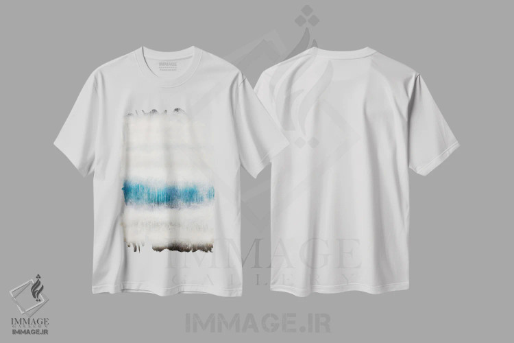 تیشرت سفید طرح دار – تیشرت هنری مفهومی ,صداهای بیرونی اثر لوکاش اولک فروشگاه ایماژ
