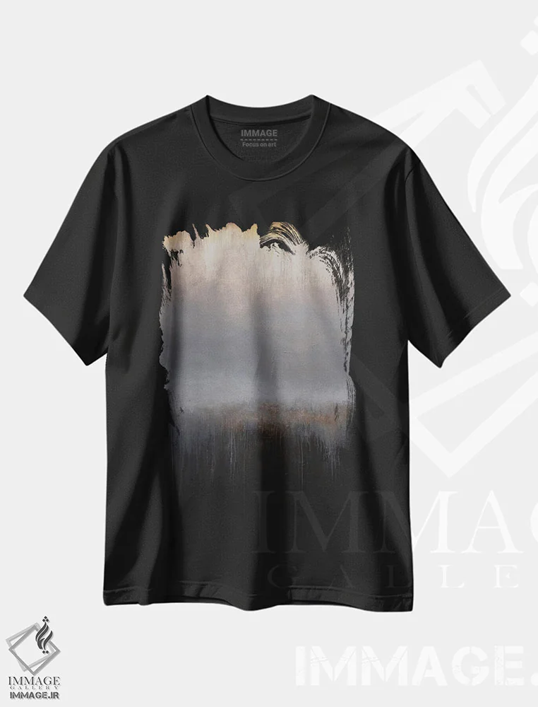 تیشرت مشکی طرح دار – تیشرت انتزاعی ,اکنون ما آزادیم اثر لوکاش اولک فروشگاه ایماژ