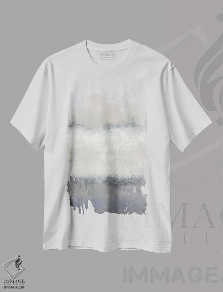 تیشرت سفید طرح دار – تیشرت مینیمال ,ستاره قطبی اثر لوکاش اولک فروشگاه ایماژ