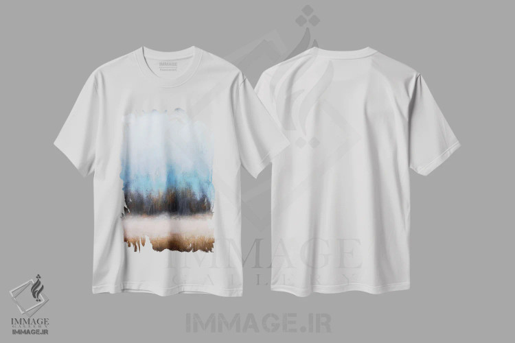 تیشرت سفید طرح دار – تیشرت هنری ,چیزی بگو اثر لوکاش اولک immage.ir