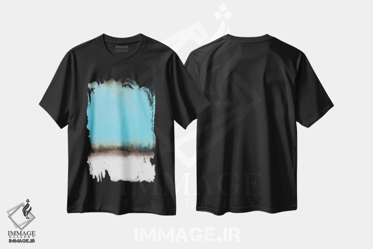 تیشرت مشکی طرح دار – تیشرت هنری ,آسمان را نگاه کن اثر لوکاش اولک فروشگاه ایماژ