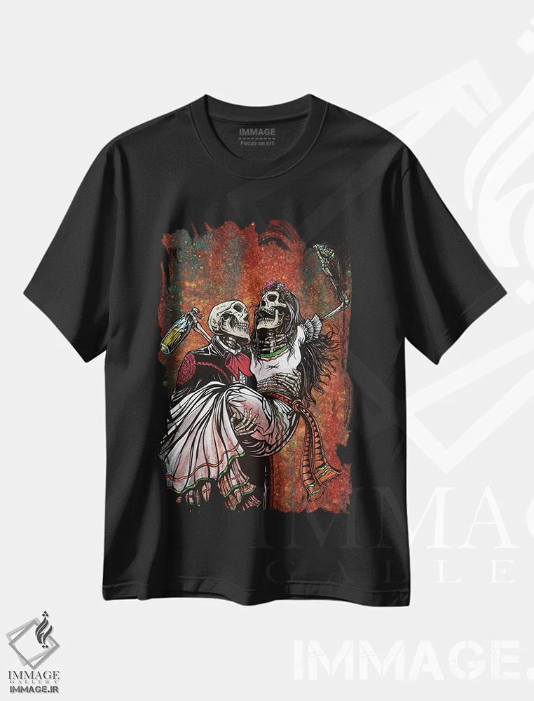 تیشرت مشکی طرح دار – تیشرت طنز ,به سلامتی اثر دیوید لوزو فروشگاه ایماژ