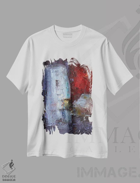 تیشرت سفید طرح دار – تیشرت هنری ,داستان های نیمه شب اثر استانیسلاو لازاروف immage.ir