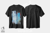 تیشرت مشکی طرح دار – تیشرت معماری ,عمودها در آبی اثر استانیسلاو لازاروف immage.ir