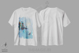 تیشرت سفید طرح دار – تیشرت دریایی ,سواحل اثر استانیسلاو لازاروف فروشگاه ایماژ