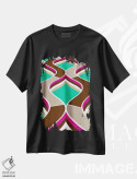 تیشرت مشکی طرح دار – تیشرت هنری ,هنر مدرن اثر فایو بای فایو کالکتیو immage.ir