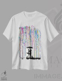 تیشرت سفید طرح دار – تیشرت هنری رقص ,بایادر اثر مارک آلانته فروشگاه ایماژ