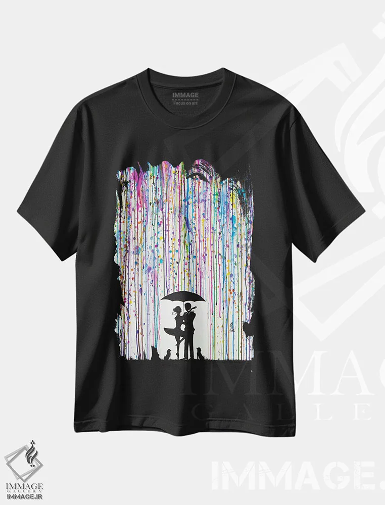 تیشرت مشکی طرح دار – تیشرت هنری رقص ,بایادر اثر مارک آلانته immage.ir