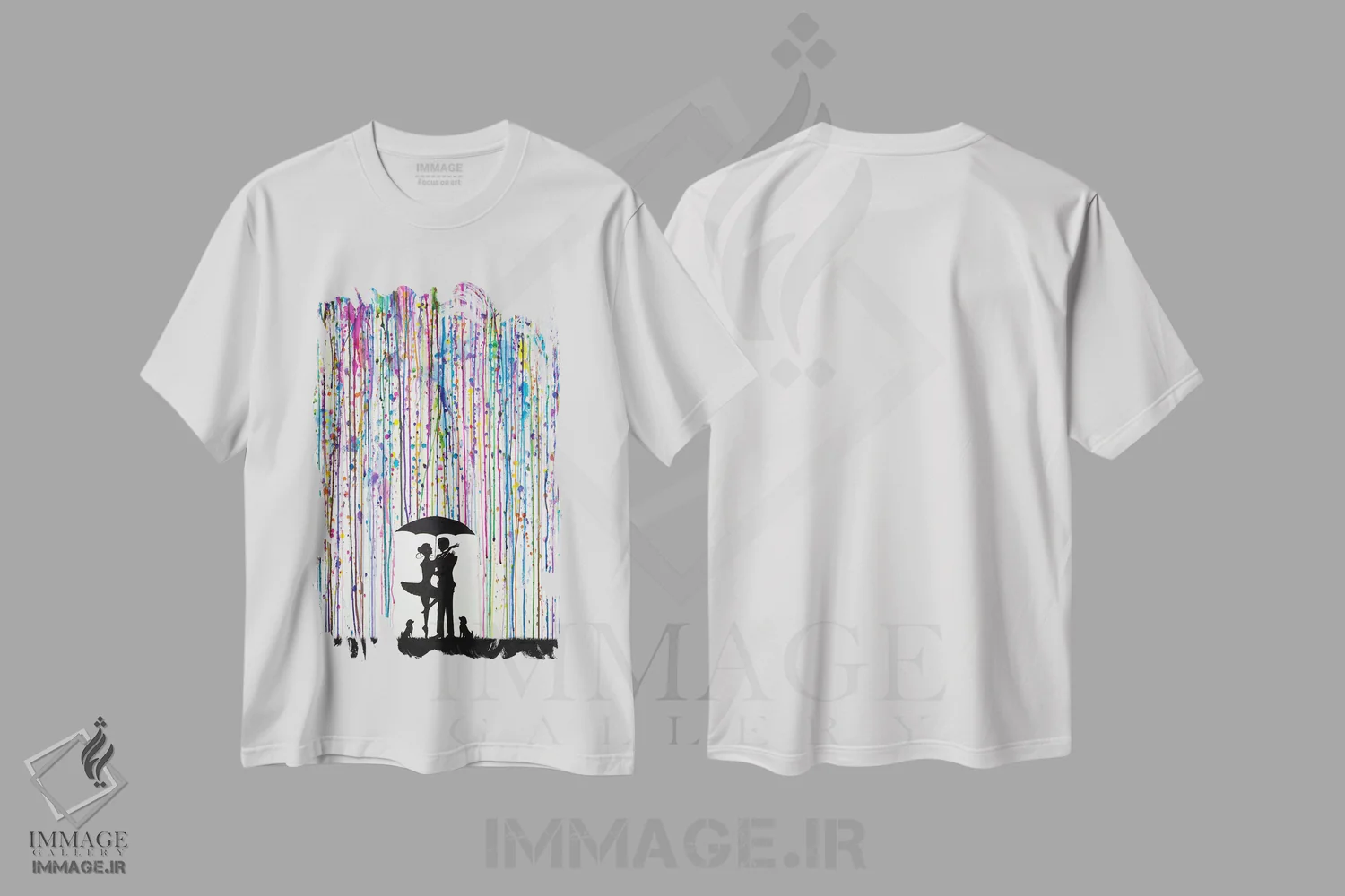 تیشرت سفید طرح دار – تیشرت هنری رقص ,بایادر اثر مارک آلانته فروشگاه ایماژ