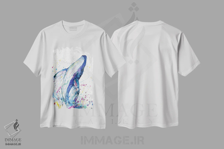تیشرت سفید طرح دار – تیشرت طبیعت ,نفوذ اثر مارک آلانته immage.ir