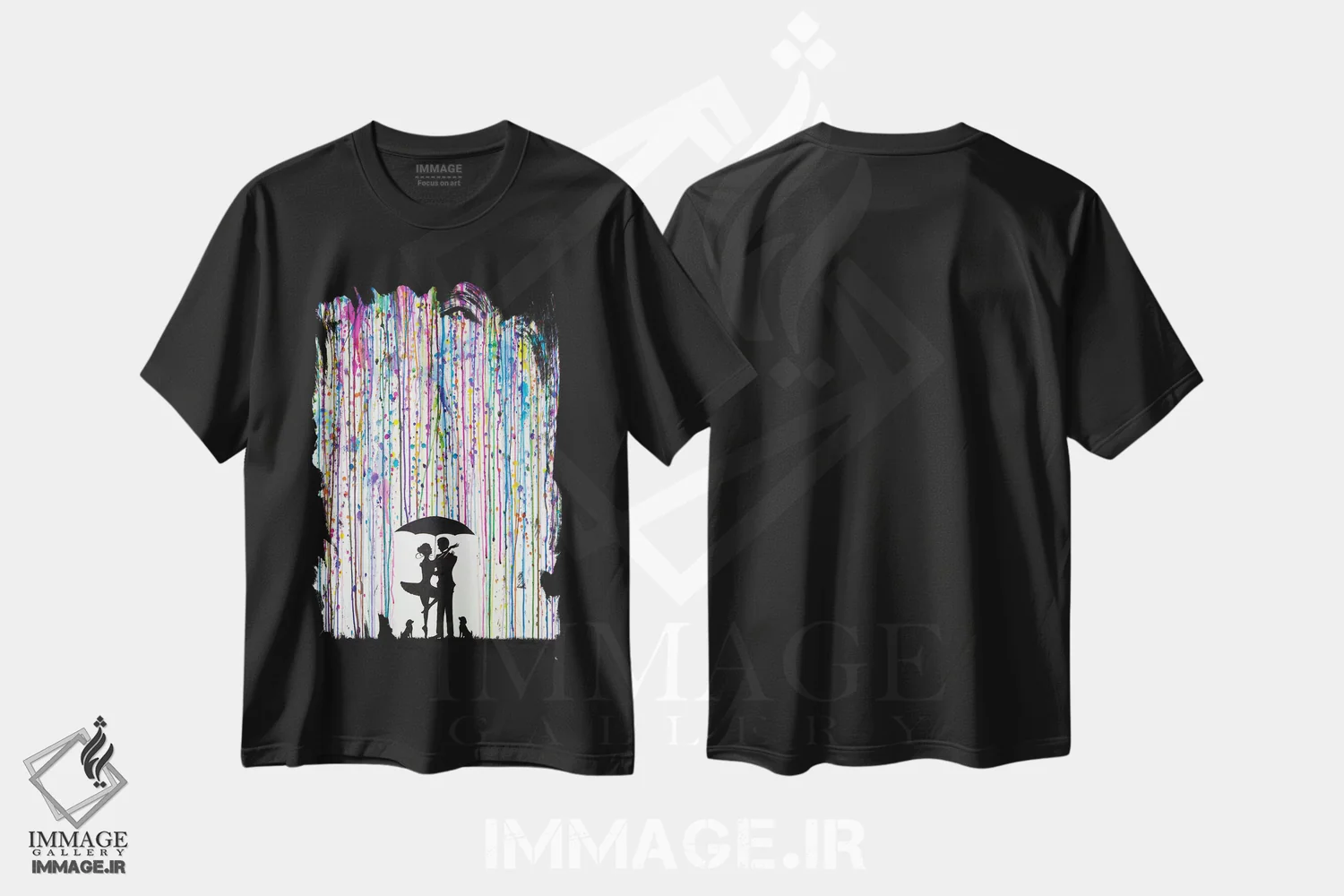 تیشرت مشکی طرح دار – تیشرت هنری رقص ,بایادر اثر مارک آلانته immage.ir