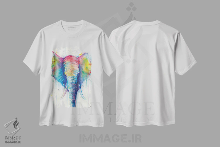 تیشرت سفید طرح دار – تیشرت حیوانات ,کائلی اثر مارک آلانته فروشگاه ایماژ