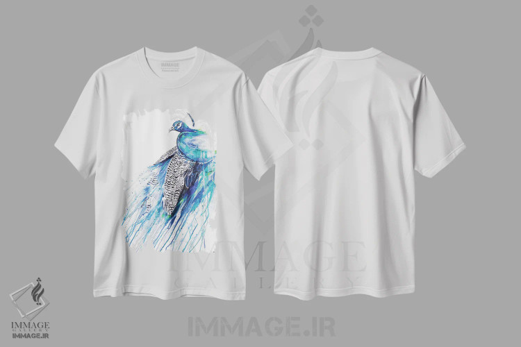 تیشرت سفید طرح دار – تیشرت حیوانات ,نرگس اثر مارک آلانته فروشگاه ایماژ