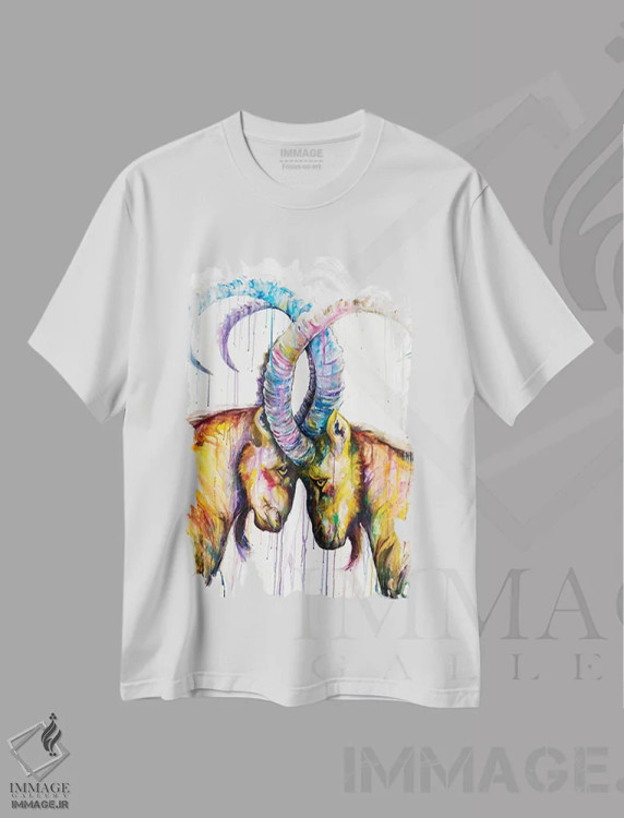 تیشرت سفید طرح دار – تیشرت فانتزی ,سیزیف اثر مارک آلانته immage.ir