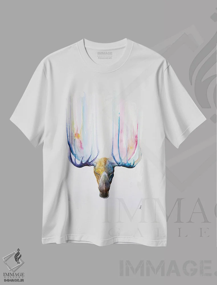 تیشرت سفید طرح دار – تیشرت طبیعت ,ذن اثر مارک آلانته immage.ir