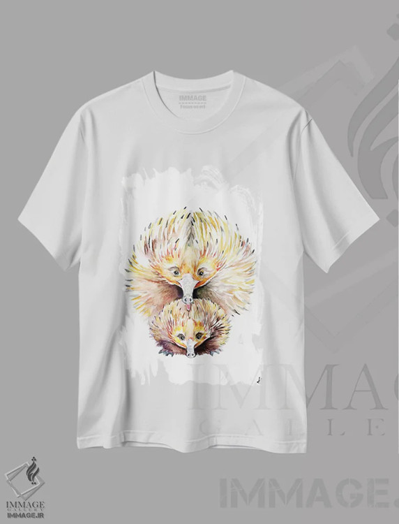تیشرت سفید طرح دار – تیشرت حیوانات ,اکیدناهای اسرارآمیز اثر مارک آلانته فروشگاه ایماژ