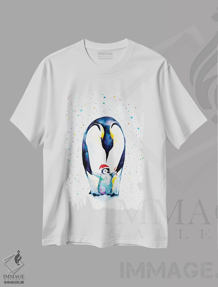تیشرت سفید طرح دار – تیشرت فانتزی ,گام های کوچک اثر مارک آلانته فروشگاه ایماژ