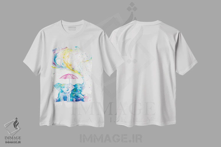 تیشرت سفید طرح دار – تیشرت حیوانات ,شیطنت اثر مارک آلانته immage.ir