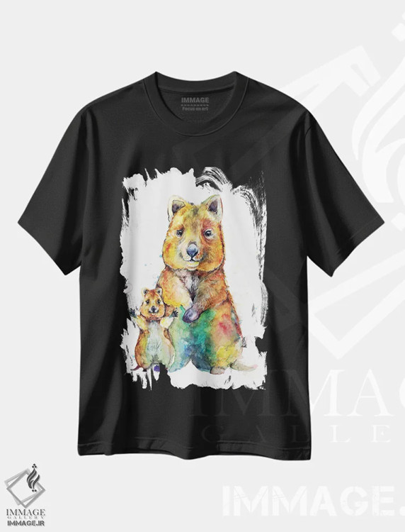 تیشرت مشکی طرح دار – تیشرت فانتزی ,کوئوکاهای دیوانه اثر مارک آلانته فروشگاه ایماژ