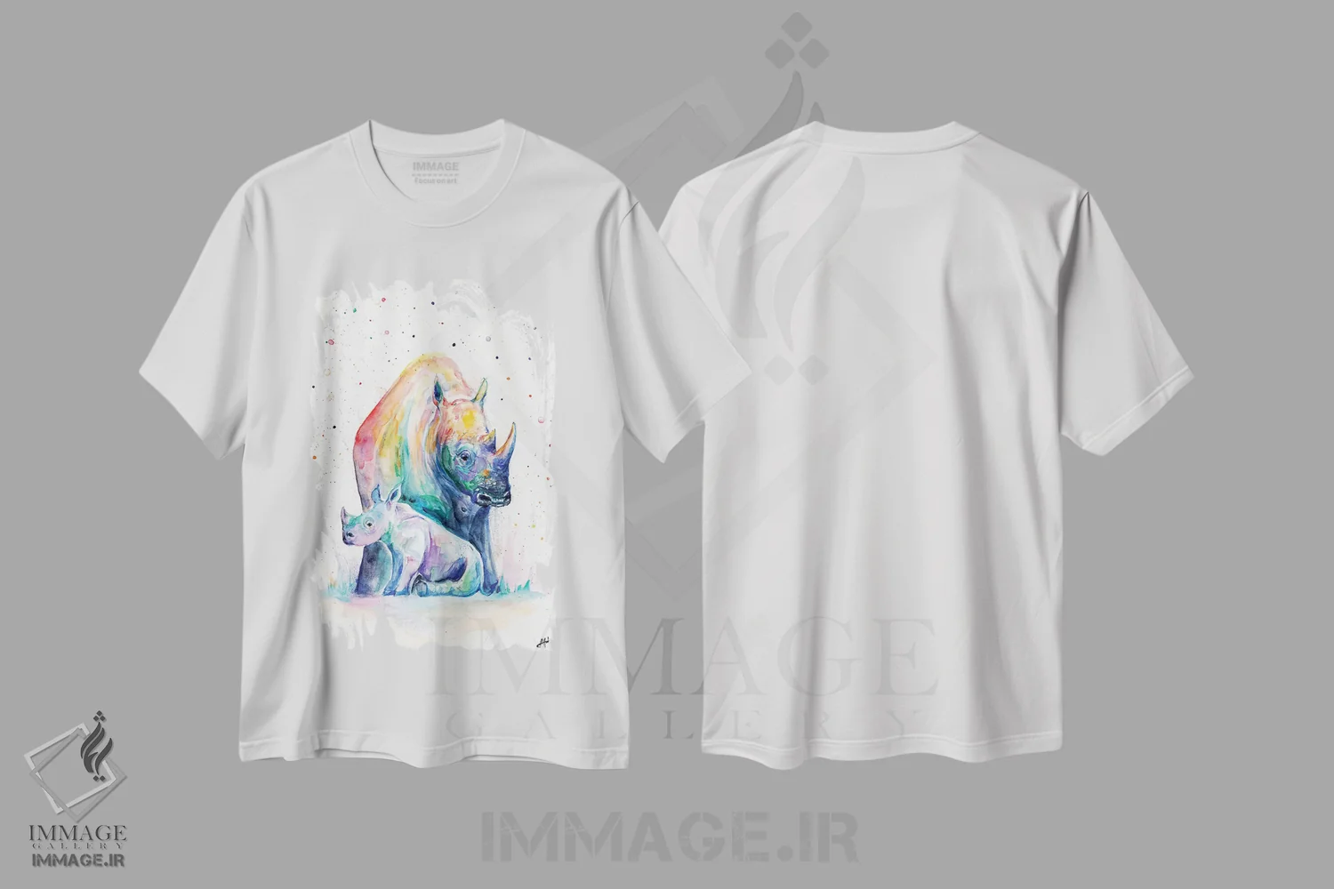 تیشرت سفید طرح دار – تیشرت حیوانات ,پناهگاه اثر مارک آلانته immage.ir