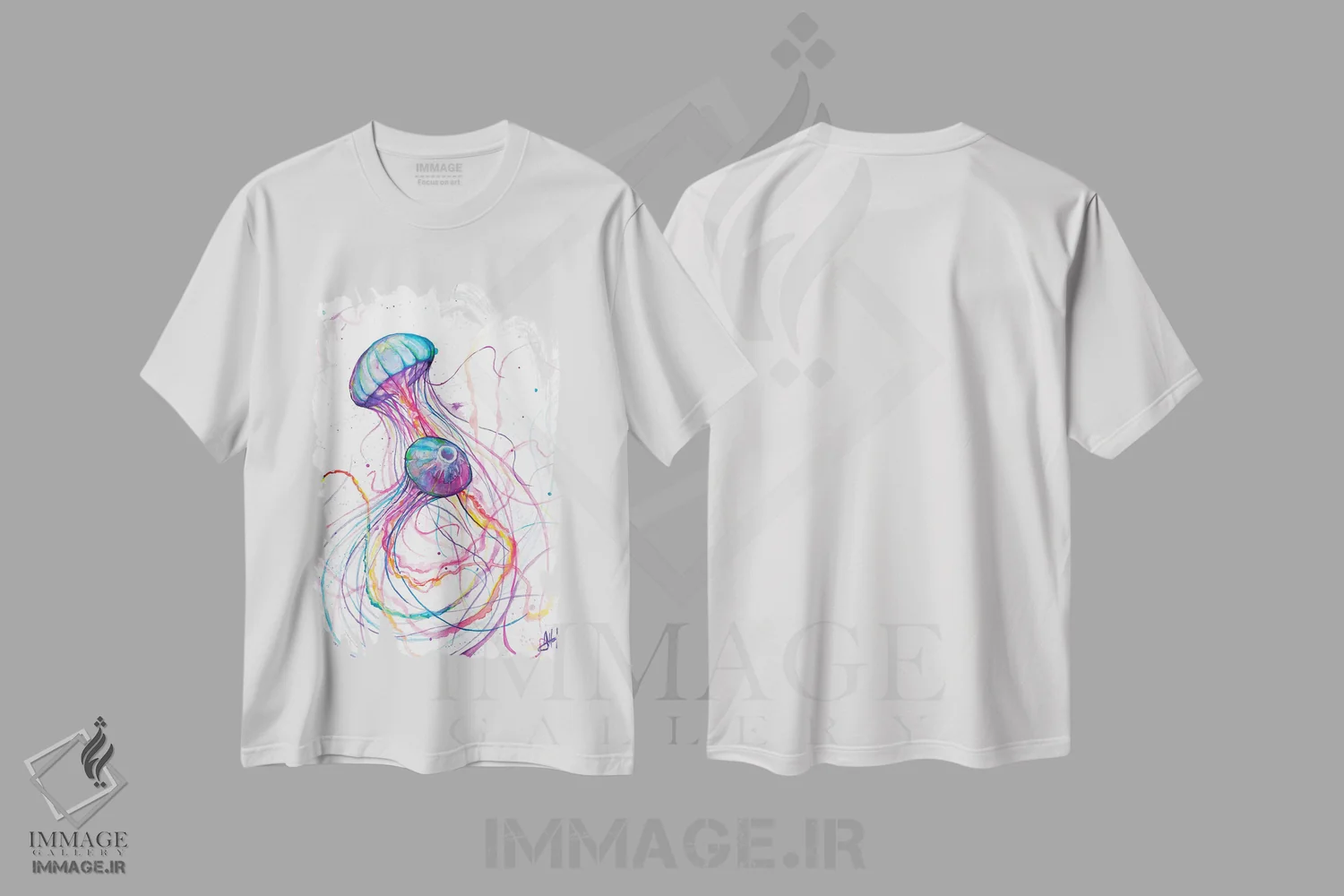 تیشرت سفید طرح دار – تیشرت طبیعت ,خیلی حسودی اثر مارک آلانته immage.ir